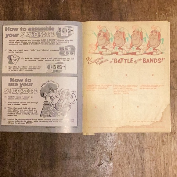 The California Raisins Animated Sticker Album - Picture 3 of 6